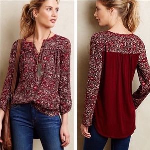 Anthropologie Peasant Top